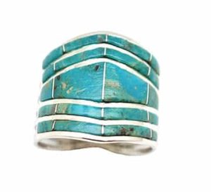 Inlay Ladies Ring