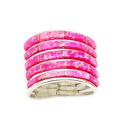 Opal Inlay Women's Ring - Image 2