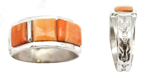 Spiny Oyster Inlay Ring (click for colors and sizes available)
