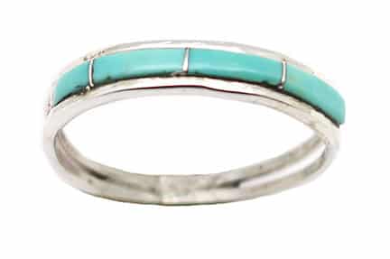 Turquoise Inlaid Ring (click for sizes available)