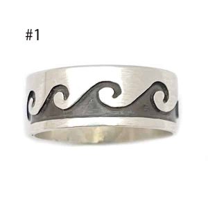 Assorted Design Overlay Band Ring (click for sizes available)