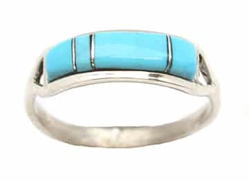 Zuni Turquoise Inlay Ring