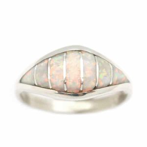 Opal Inlay Ladies Ring