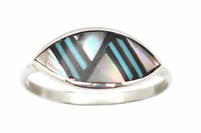Inlay Ladies Ring
