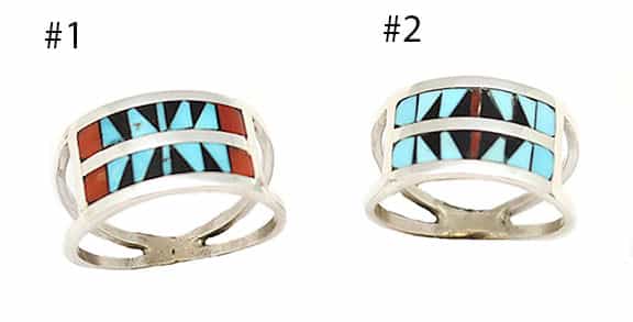 Zuni Inlay Ladies Ring