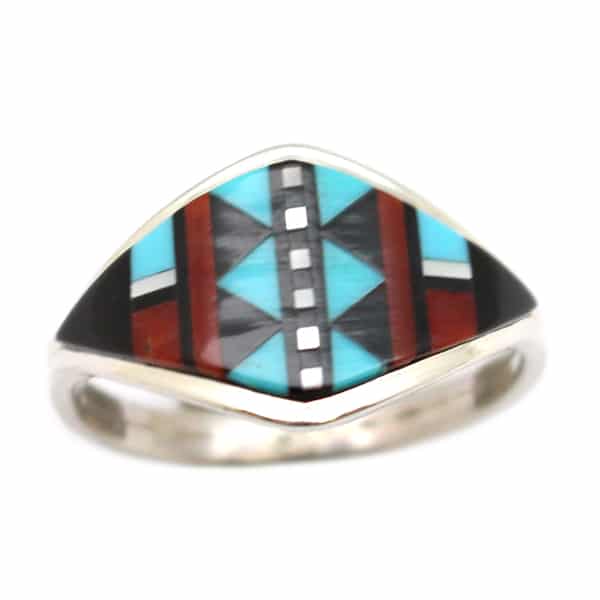 Zuni Inlay Ladies Ring