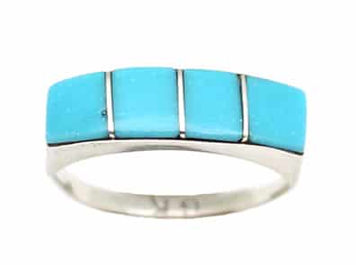 Zuni Turquoise Inlay Ring