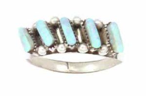 Five Stone Opal Ladies Ring