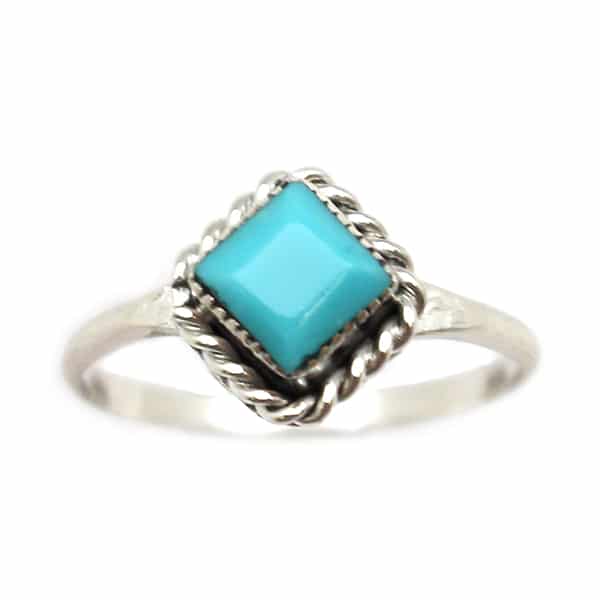 Square Turquoise Ladies Ring
