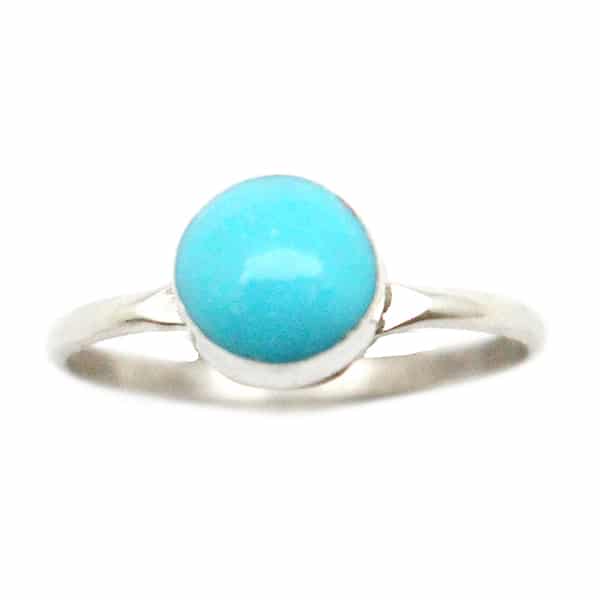 Turquoise Dot Ladies Ring