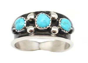 Three Turquoise Ring (click for sizes available)
