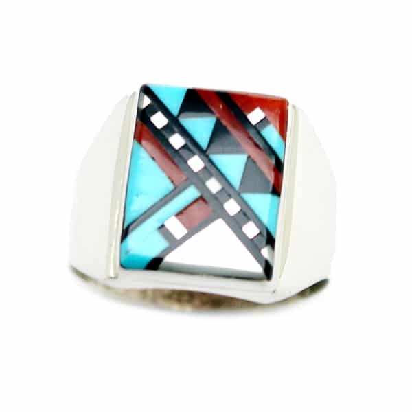 Zuni Inlay Men's Rings