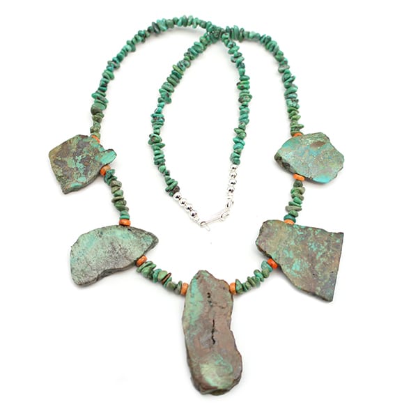 Turquoise Nugget & Slab Necklace