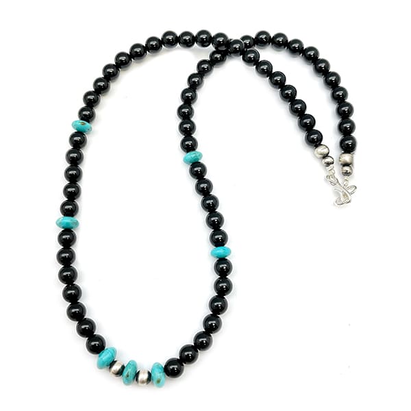 Black Onyx & Turquoise Necklace