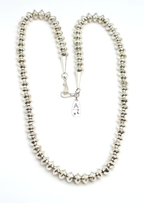 Silver Navajo Pearl Necklace