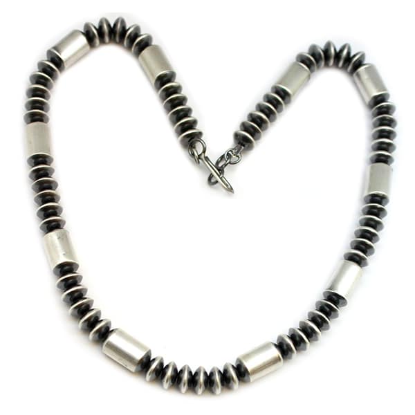 Sterling Bead (Navajo Pearl) Necklace
