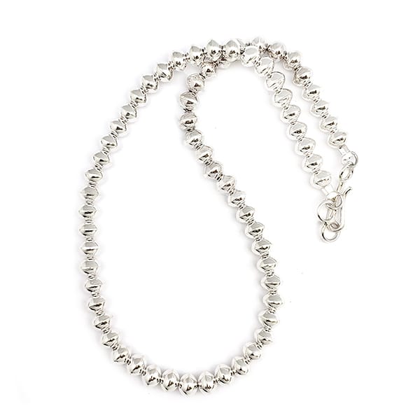 Silver Bead Navajo Pearl Necklace