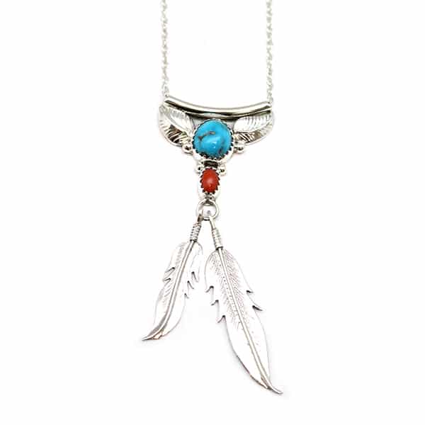 Turquoise & Coral Necklace