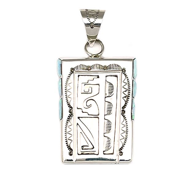 Opal Inlay Stamp & Overlay Pendants