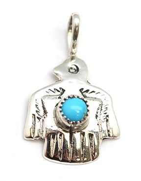 Turquoise Thunderbird Pendant