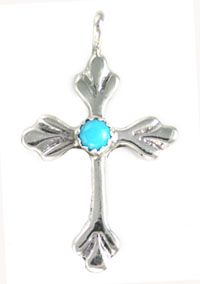 Turquoise Cross Pendant