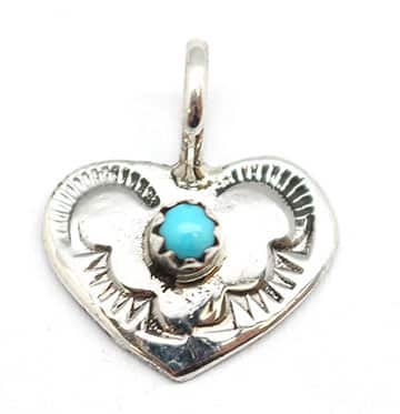 Small Turquoise Heart Pendant