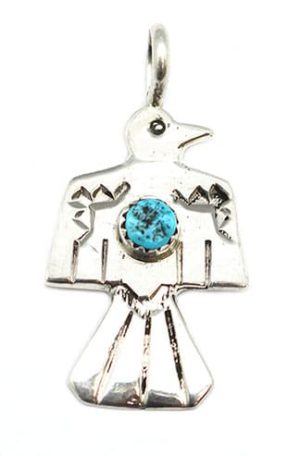 Turquoise Thunderbird Pendant