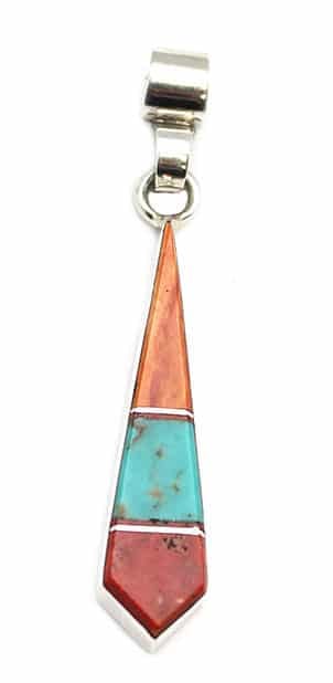 Multi-Colored Inlaid Pendant (Click for Colors Available)