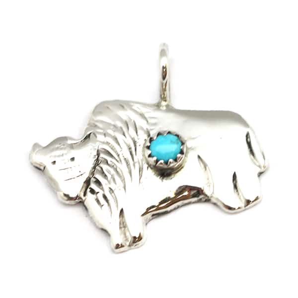 Turquoise Buffalo Pendant