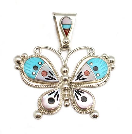 Inlay Butterfly Pendant