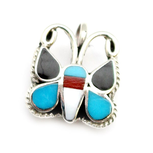 Inlay Butterfly Pendant
