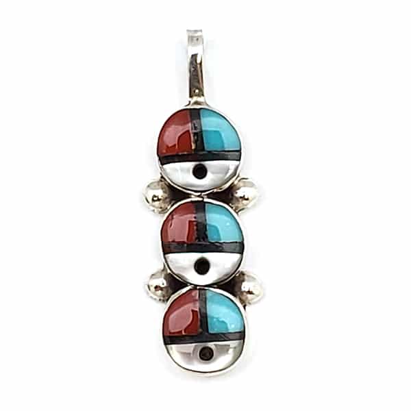 Inlay Sunface Pendant