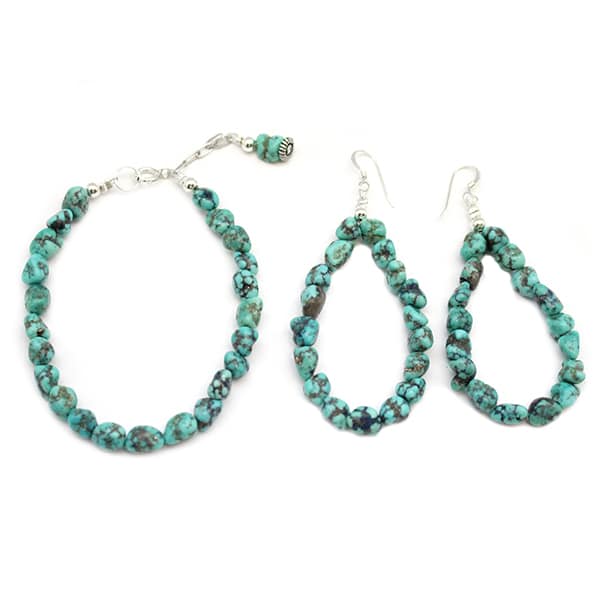 Turquoise Bracelet & Earring Set