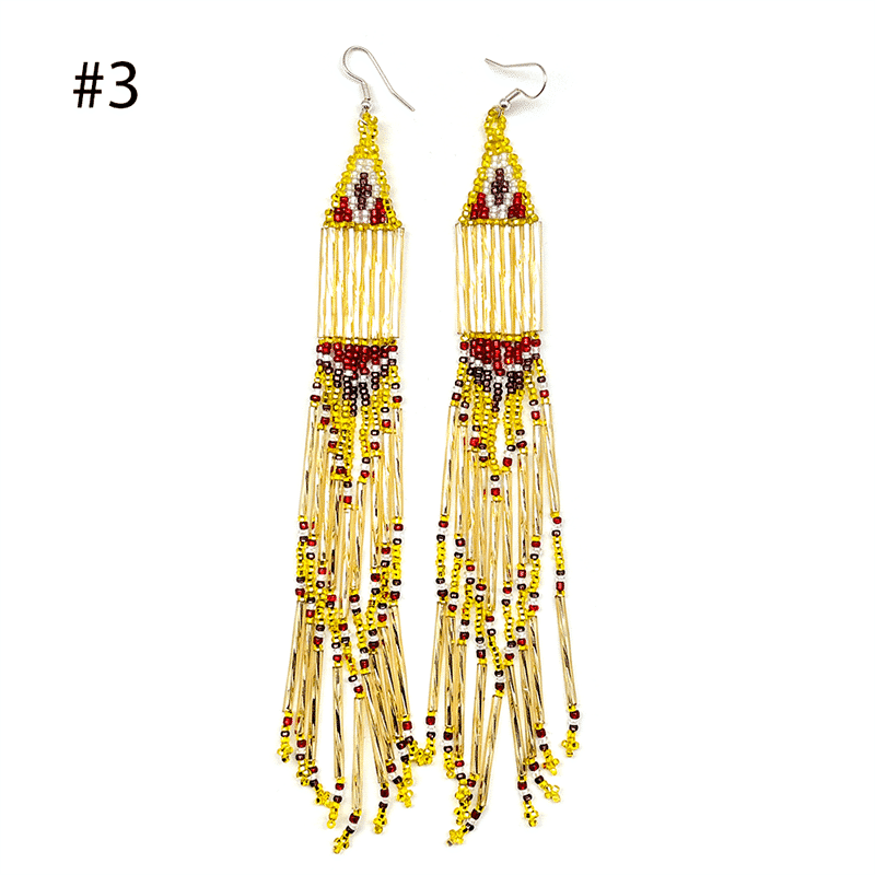 Long Beaded Earring