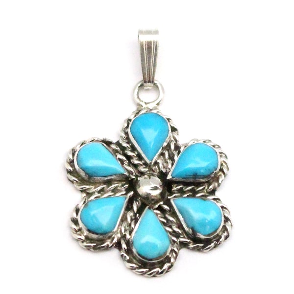 Turquoise Inlay Pendant (click for other colors available)