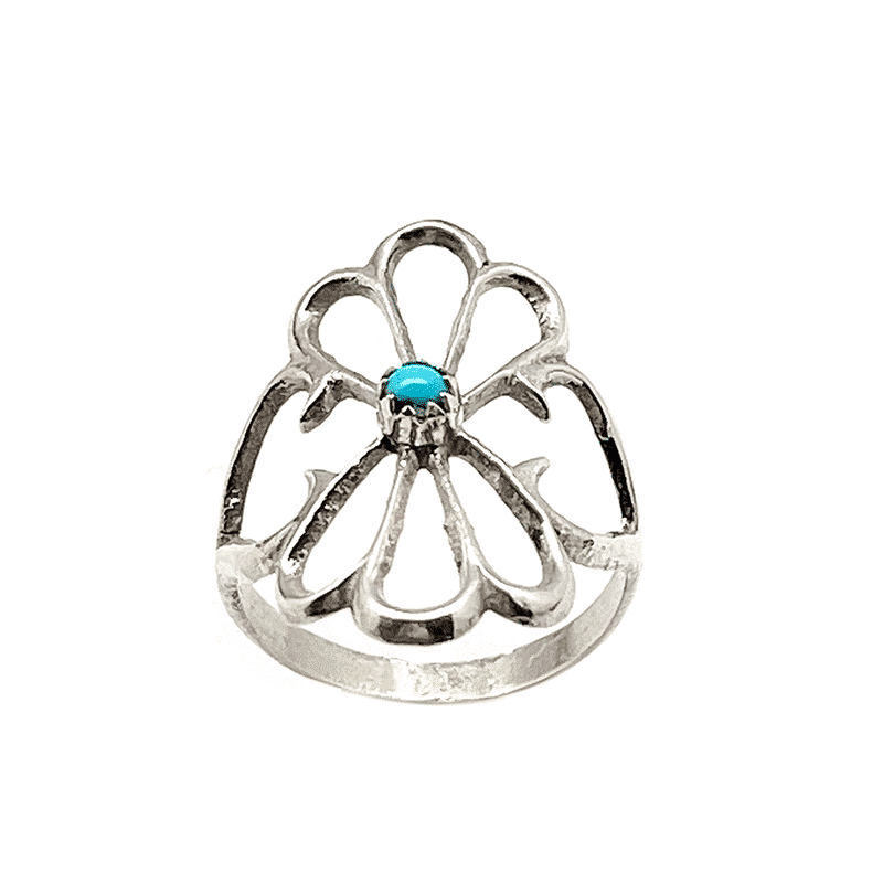 Sand Cast Turquoise Ring