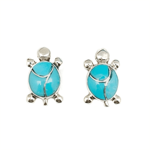 Turquoise Turtle Earring