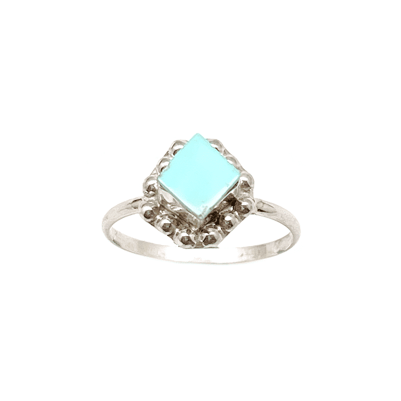 Zuni Inlay Turquoise Ring