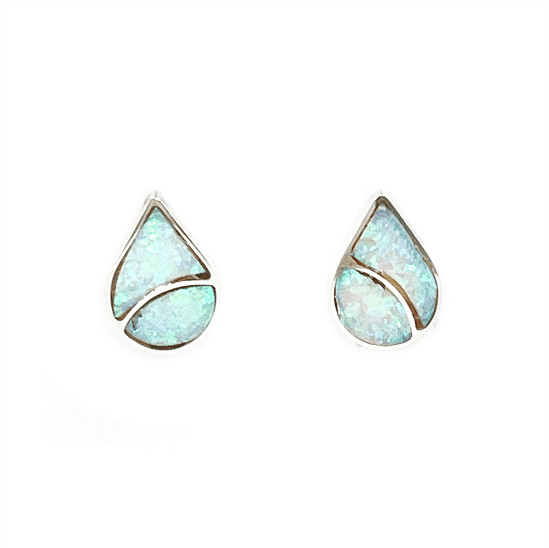 Zuni Opal Inlay Post Earring - Image 2