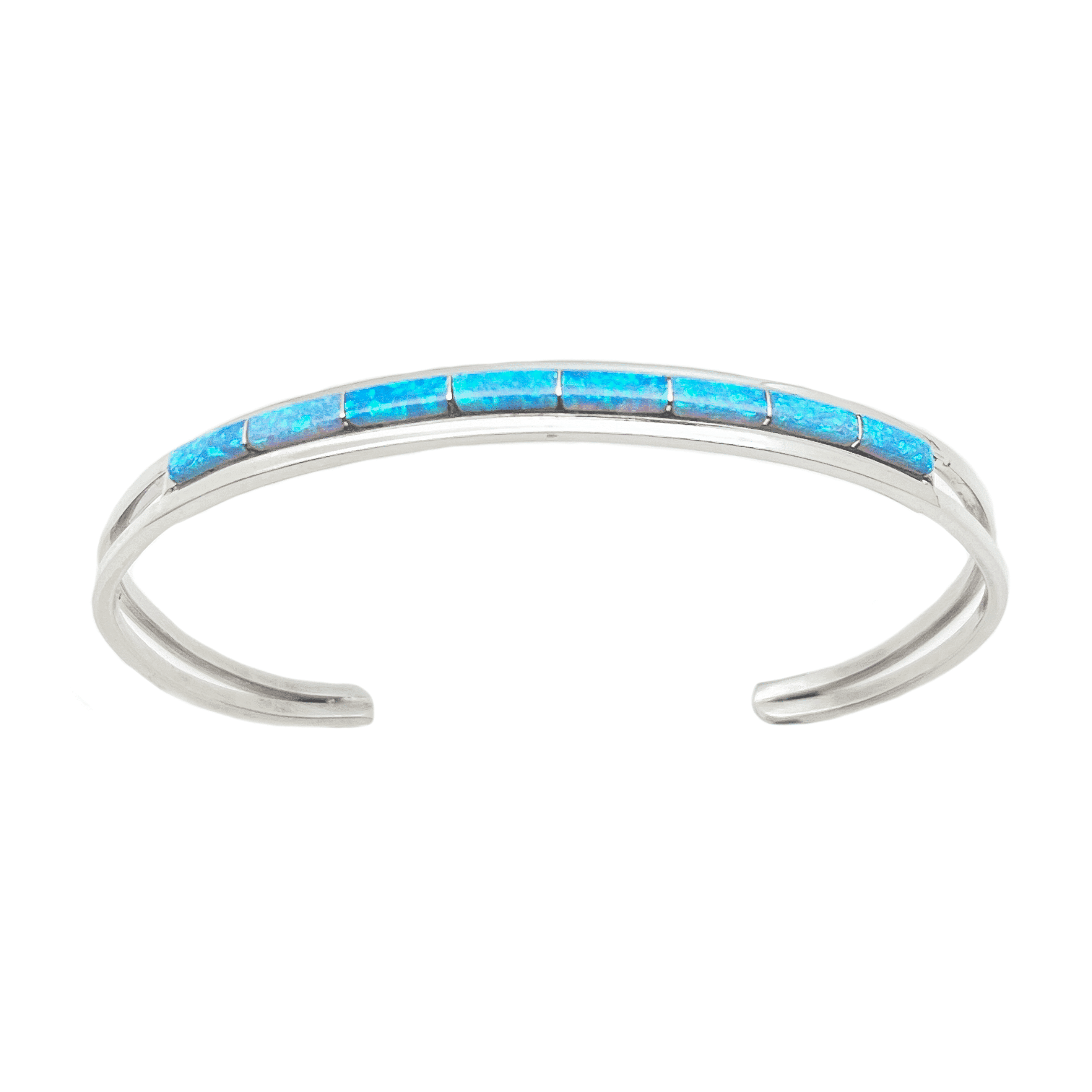White Opal Inlay Bracelet - Image 2