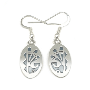 Assorted Hopi Style Silver Earrings