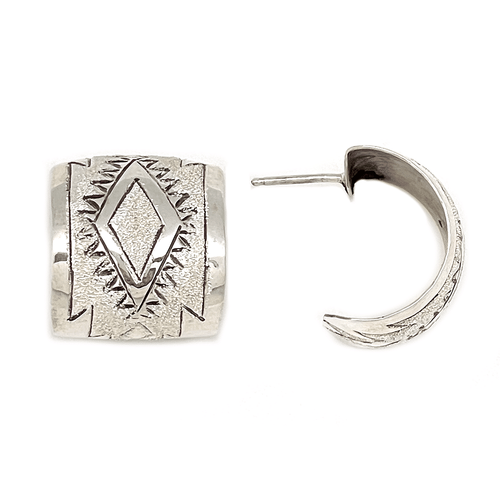 Small Wide Hoop Earrings