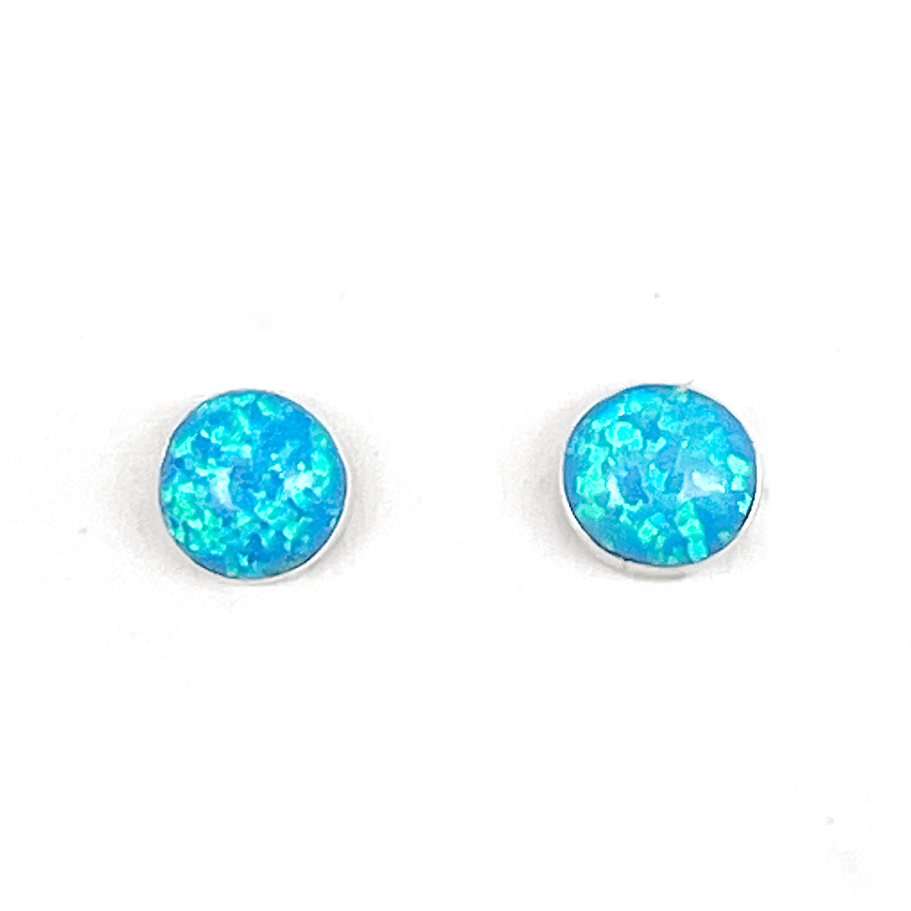 Blue Opal Stud Earring - Image 6