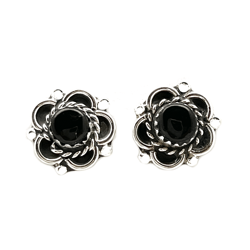 Black Pen Shell Post Earrings