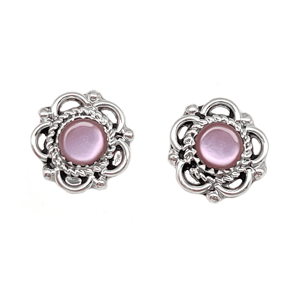 Black Pen Shell Post Earrings - Image 3