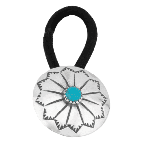 Turquoise Concho Hair Tie