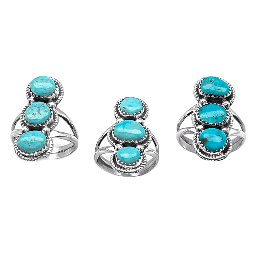 3 Turquoise Women's Ring
