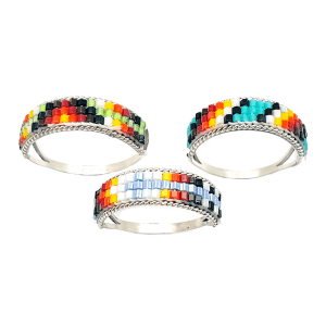 Sterling Beaded Women's Ring