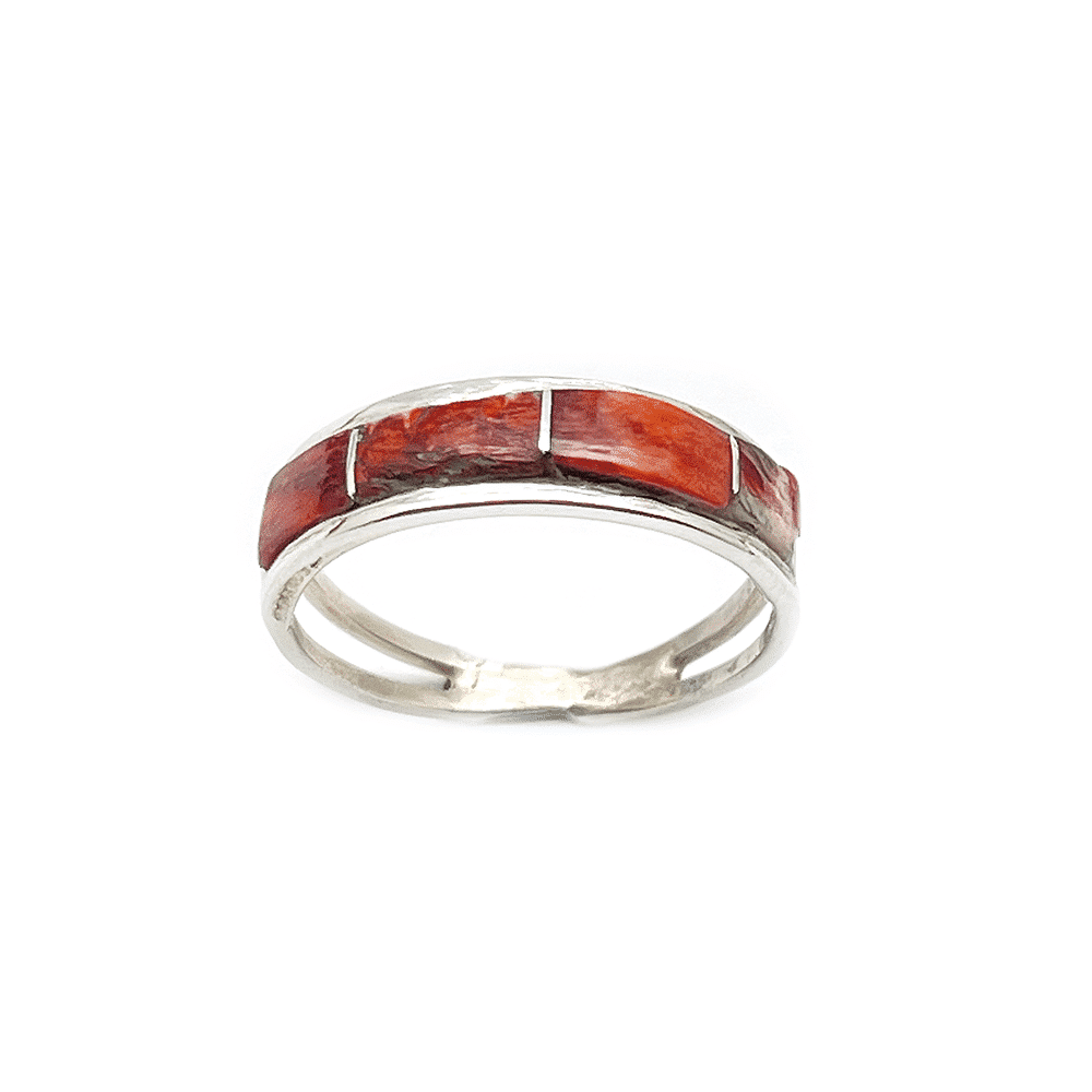 Inlay Dark Purple Spiny Ring