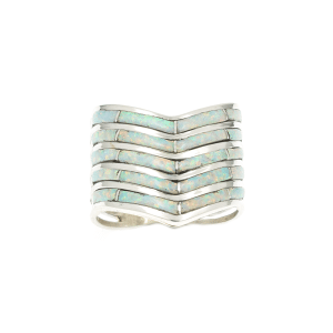 5 Row Opal Inlay Ring